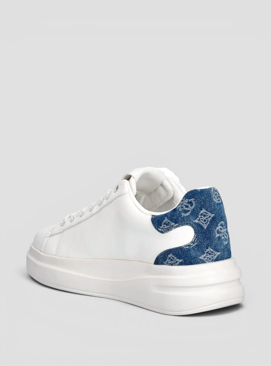 GUES FootwearWhite Elbina Sneakers ELBINA14 Back Side View