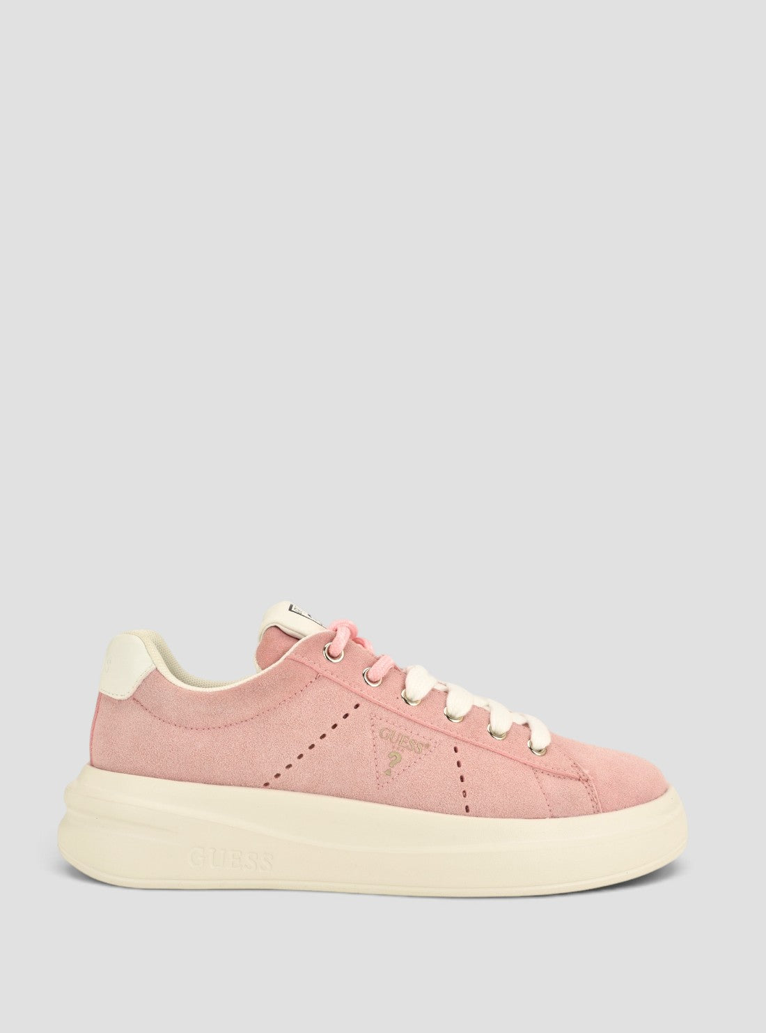 GUESS Womens Medium Pink Eliva Sneakers ELIVA2 Side View2