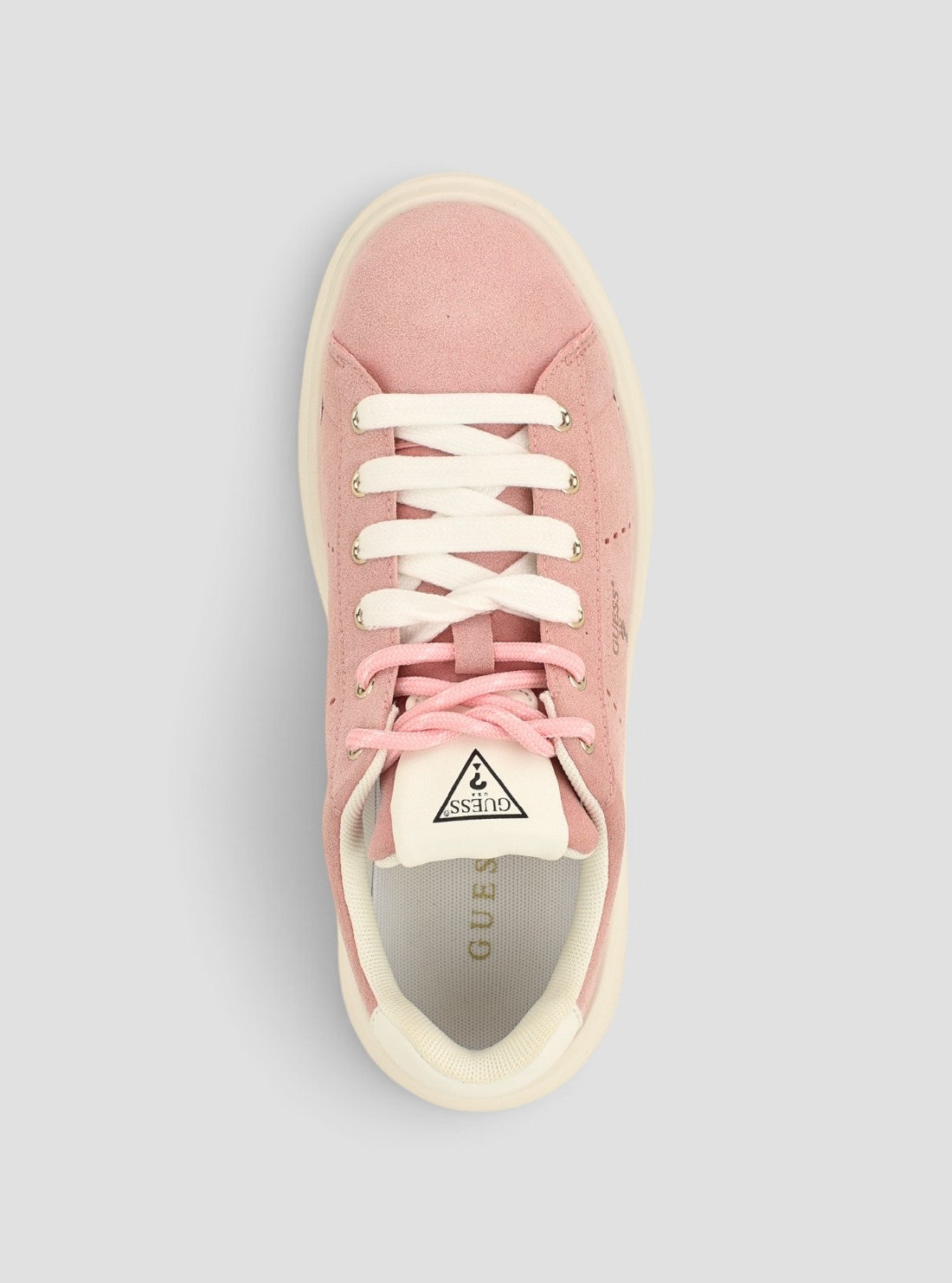 GUESS Womens Medium Pink Eliva Sneakers ELIVA2 Top View