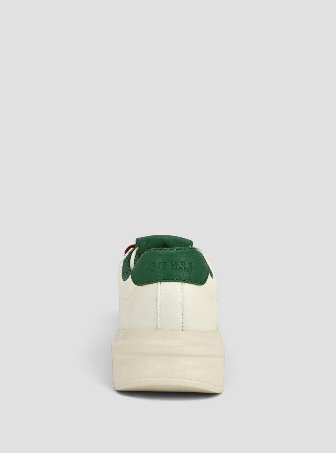 GUESS Womens White Eliva Sneakers ELIVA Back View