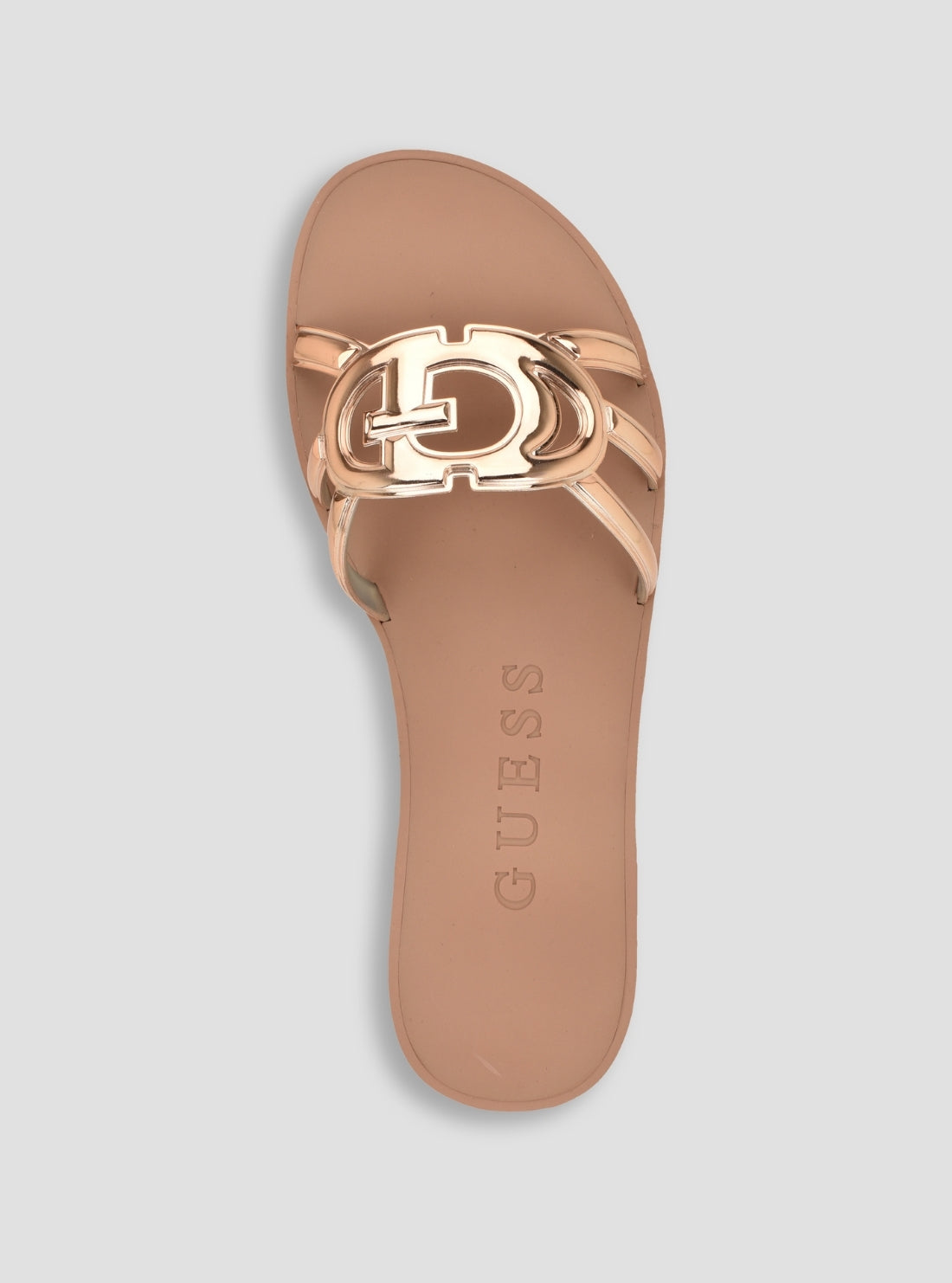 GUESS Footwear Gold Elyho Sandals ELYHO Top View