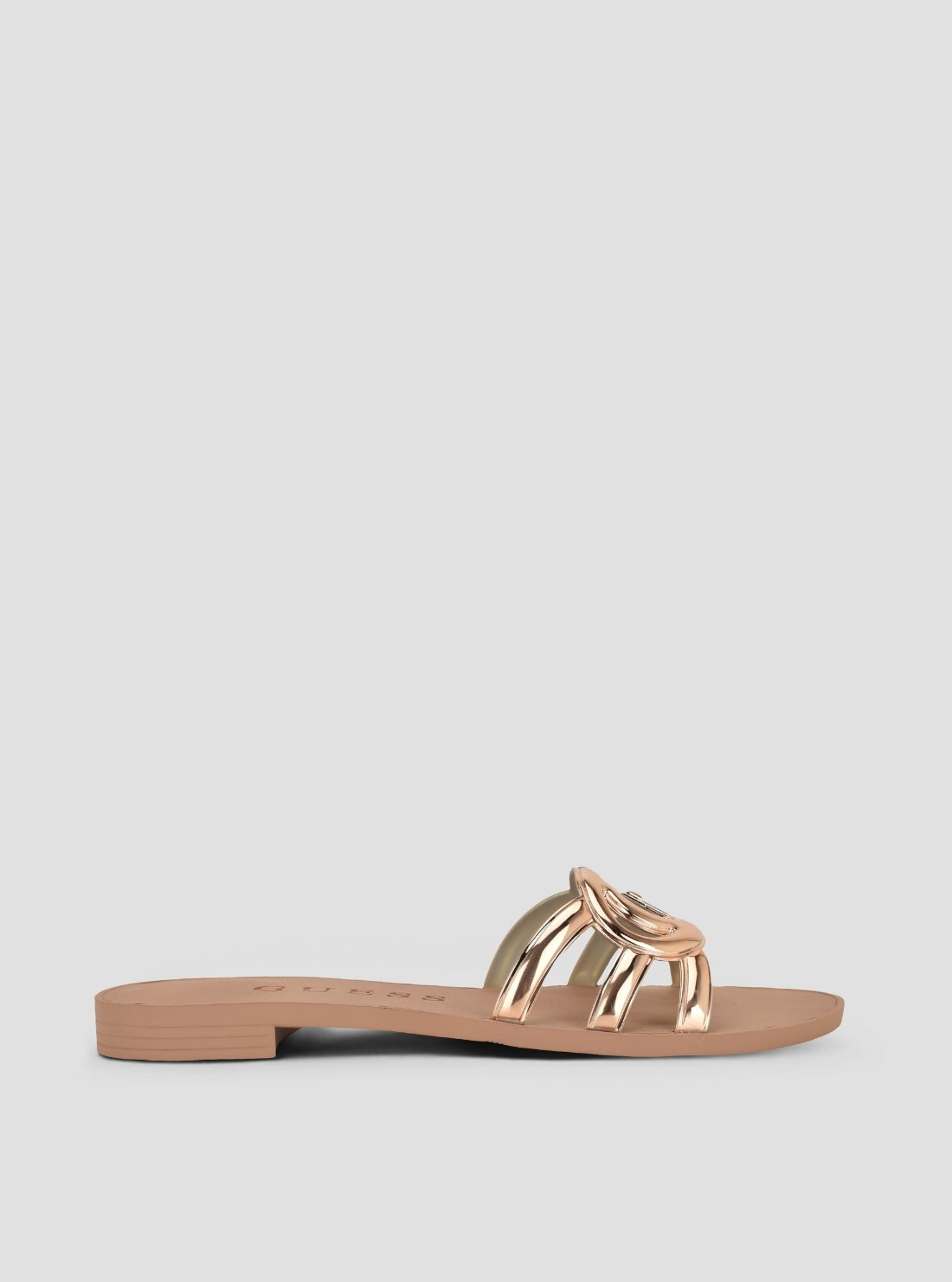 GUESS Footwear Gold Elyho Sandals ELYHO Side View