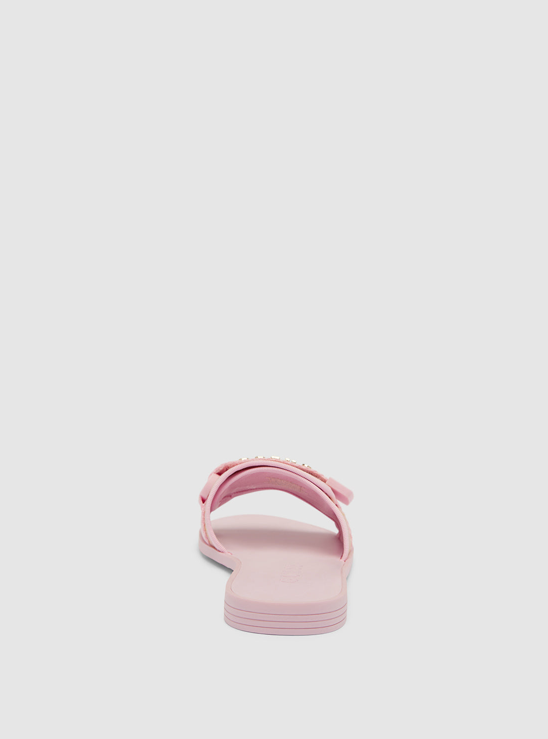 GUESS Womens Footwear Pink Elyze Slide Sandals ELYZE3 Back View