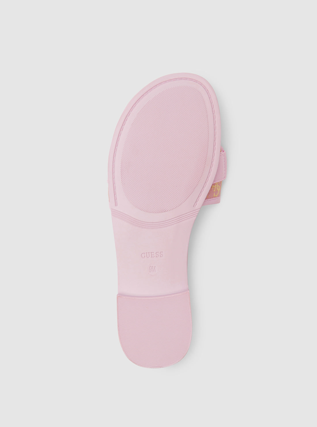 GUESS Womens Footwear Pink Elyze Slide Sandals ELYZE3 Top View