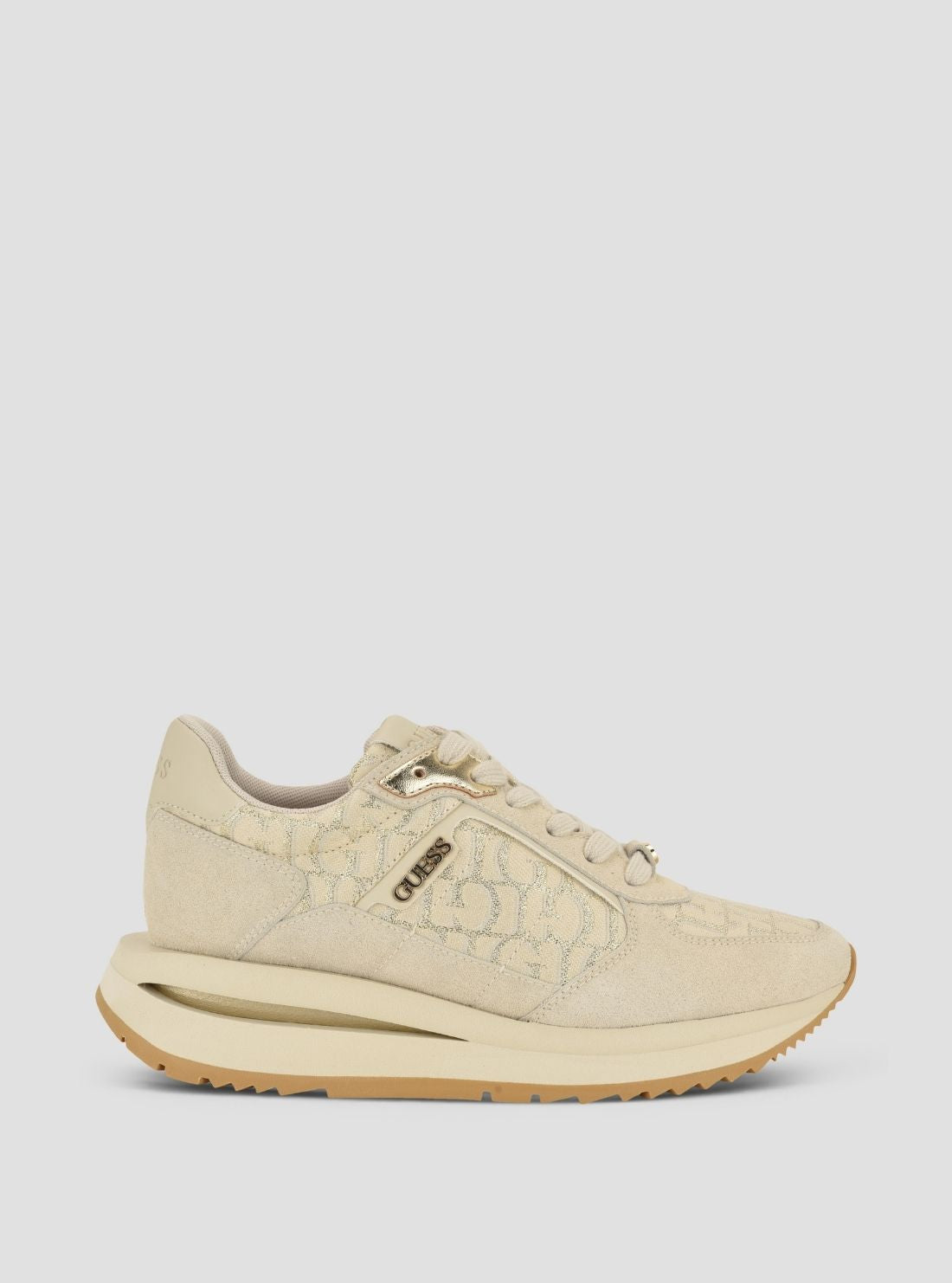 GUESS Womens Taupe Energy Sneakers ENERGY6 Side View