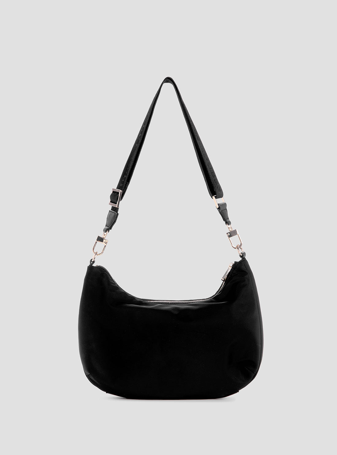 GUESS Womens Eco Black Gemma Hobo Shoulder Bag EYG839501 Back View