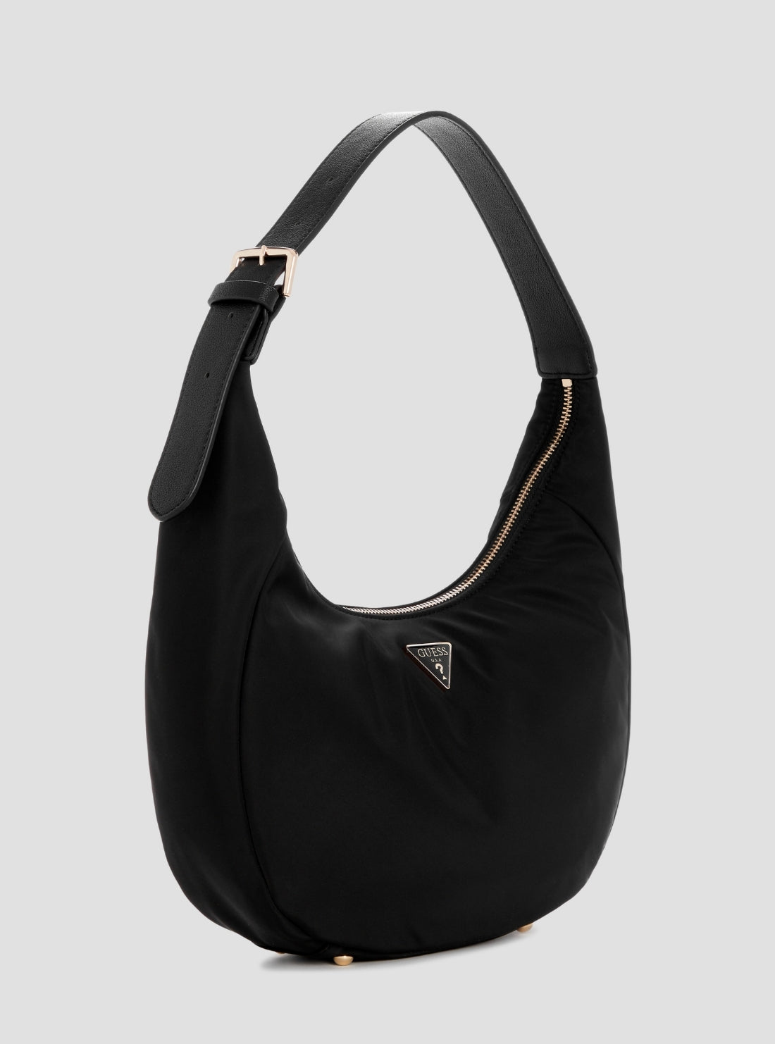 GUESS Womens Eco Black Gemma Hobo Bag EYG839503 Side View
