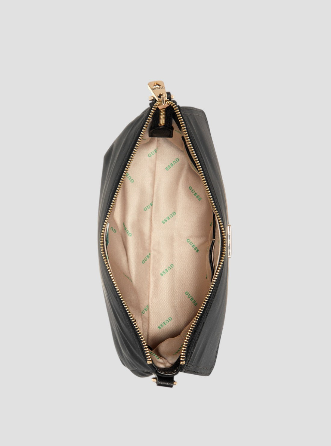 GUESS Womens Eco Black Gemma Shoulder Bag EYG839518BLA Inside View