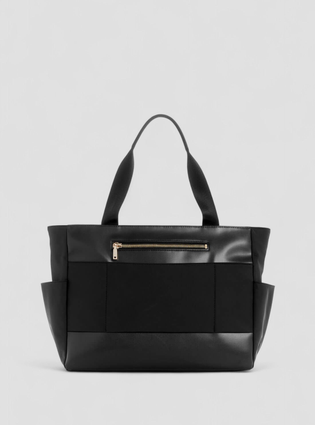 GUESS Womens Eco Black Gemma Travel Tote Bag EYG839524 Back View