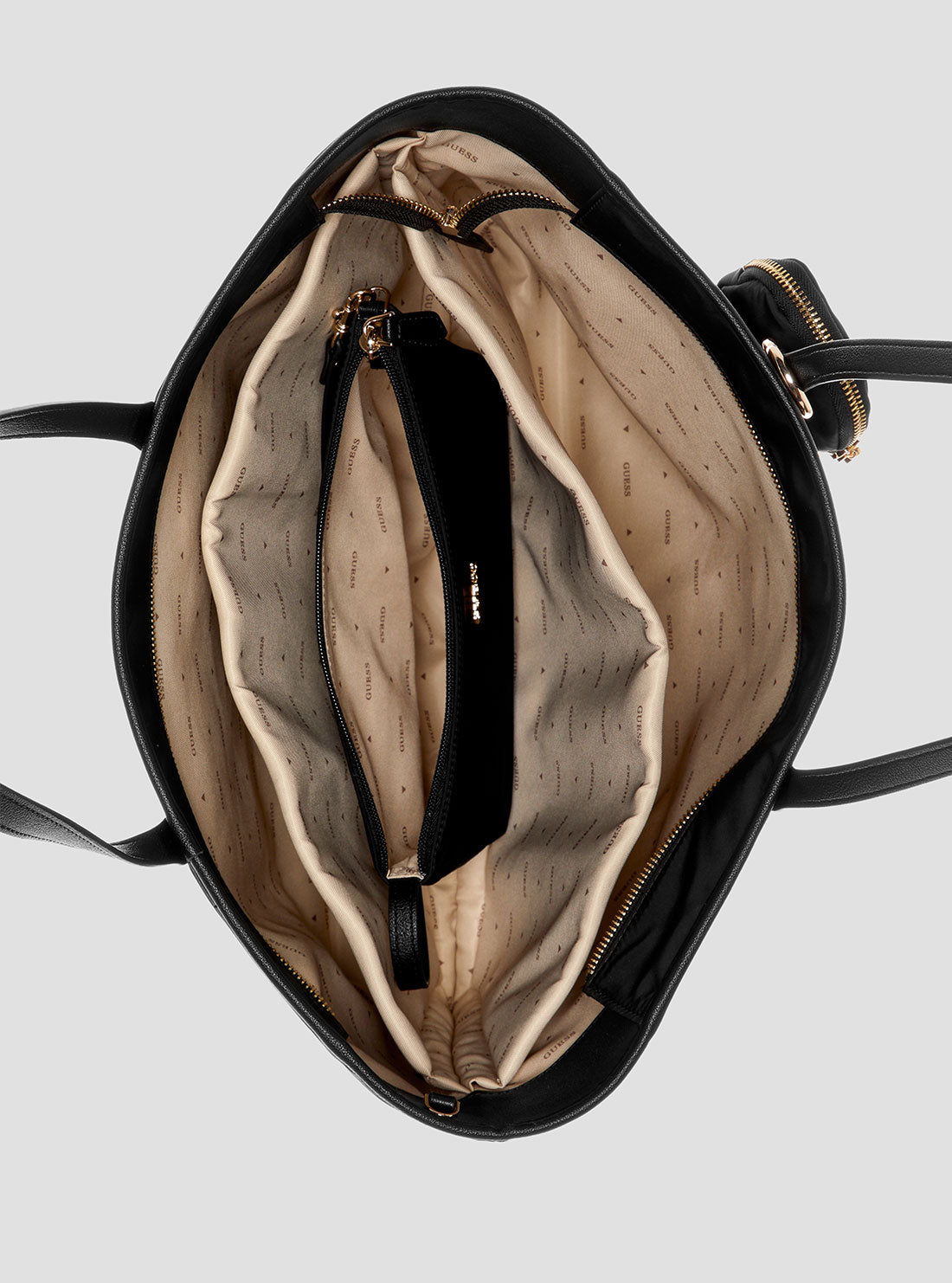 GUESS Womens Eco Gemma Large Tech Tote Bag EYG839525 Inside View