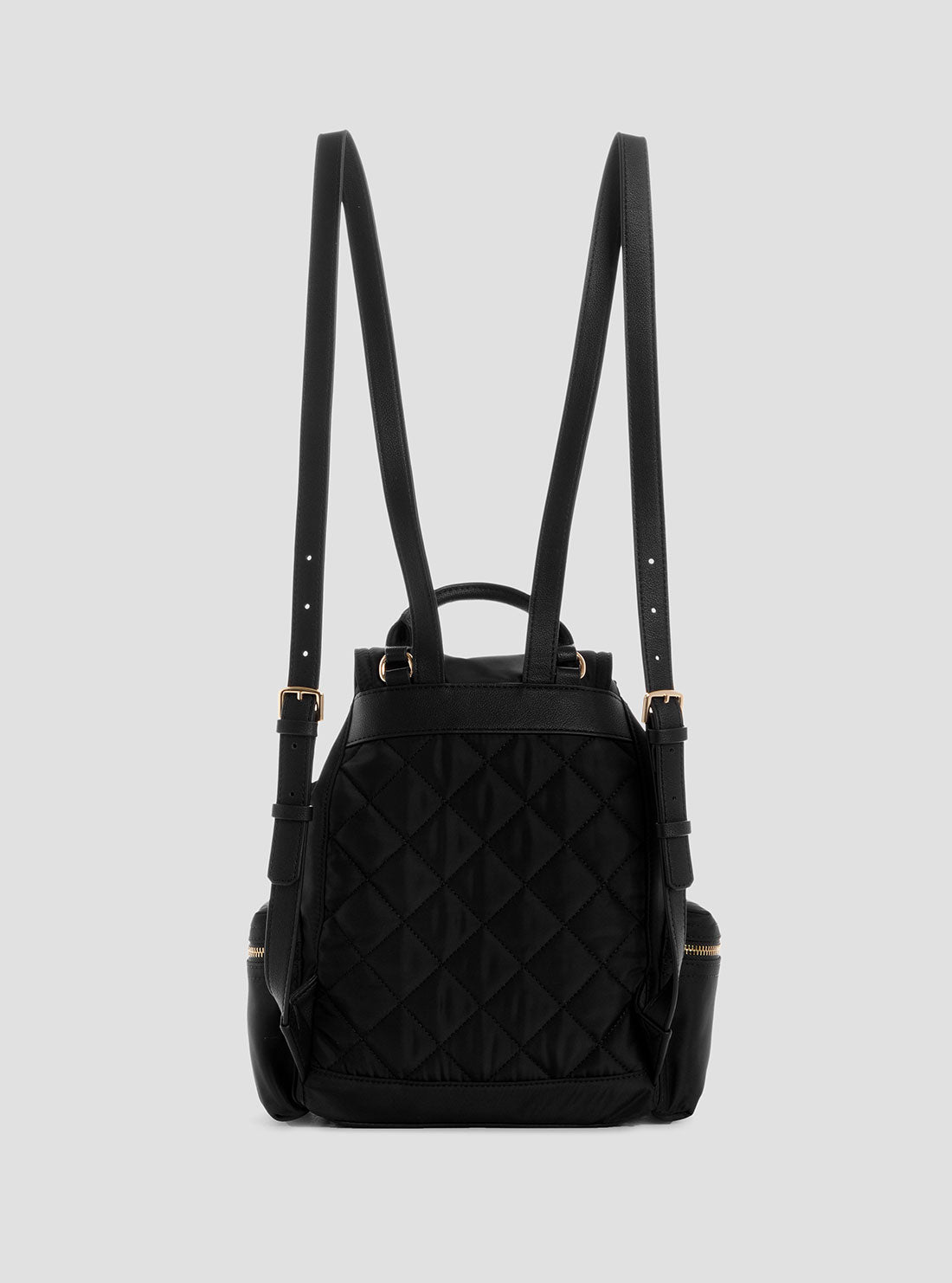 GUESS Womens Eco Black Gemma Backpack EYG839532 Back View