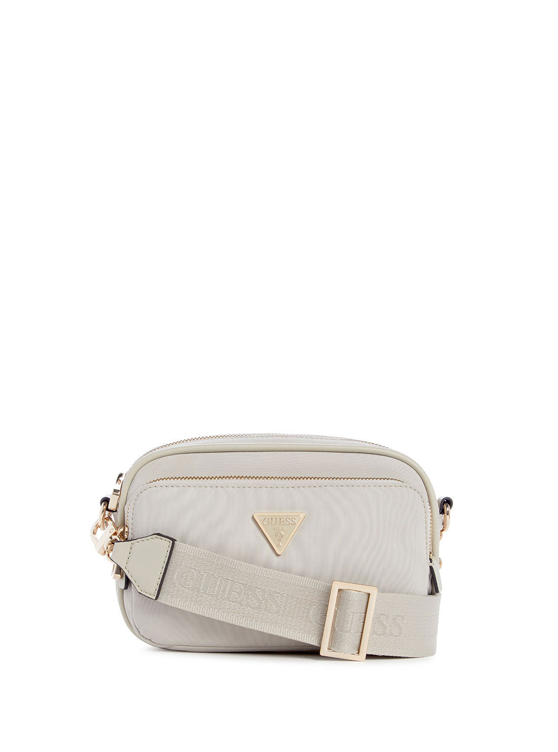 GUESS Eco Cream Gemma Crossbody Bag front view