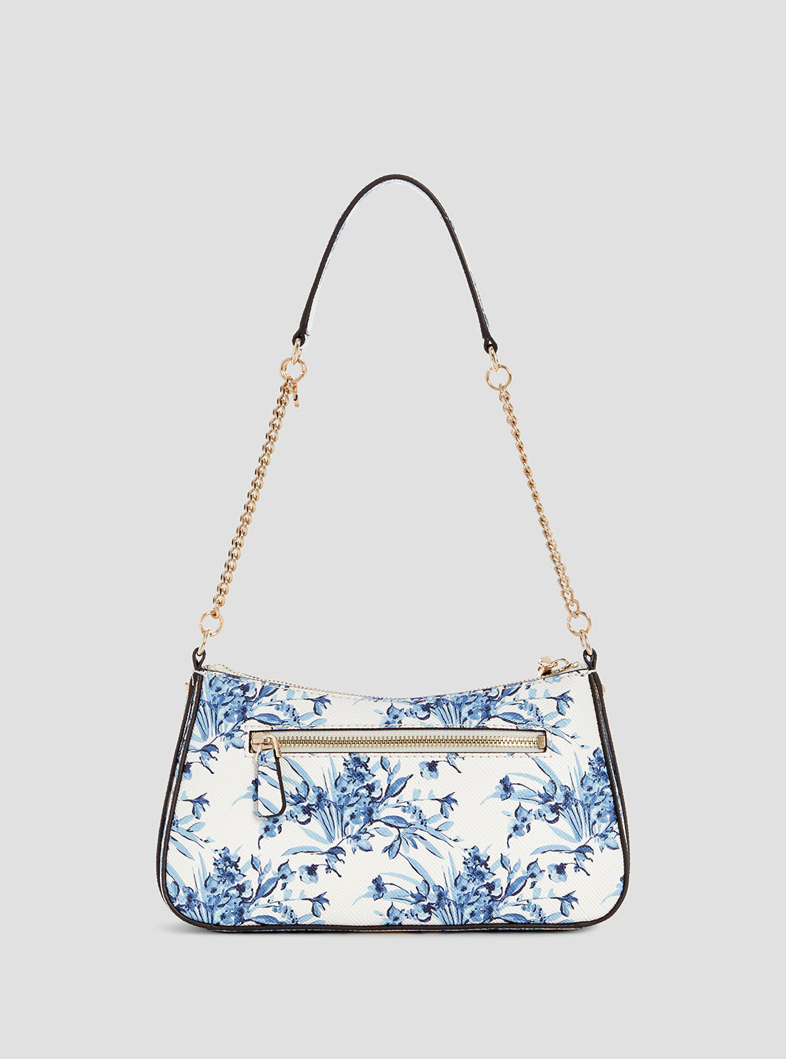 GUESS Womens Floral Multi Bramina Top Zip Shoulder Bag FG963618 Back View