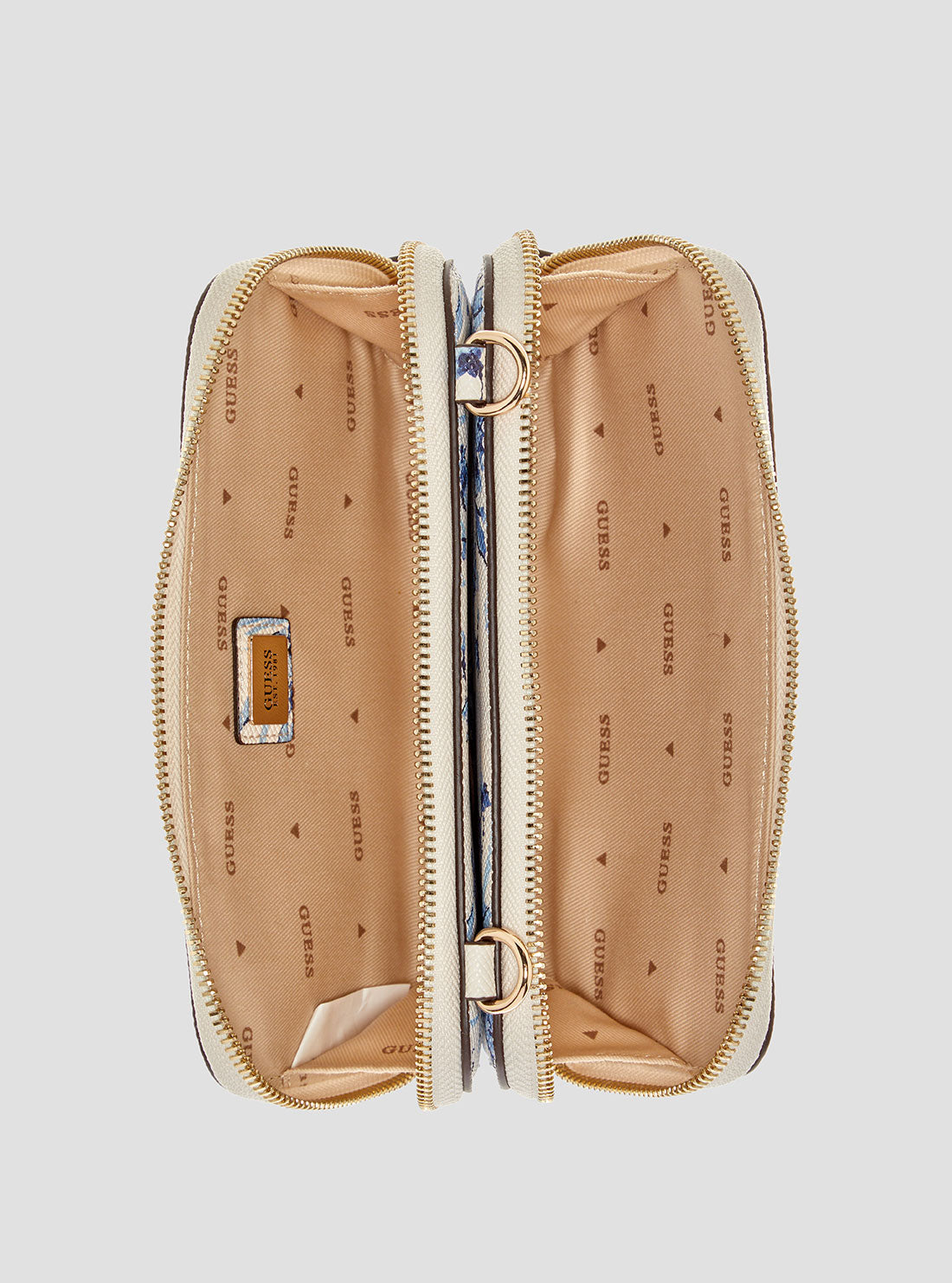 GUESS Womens Floral Multi Bramina Crossbody Organiser Bag FG963679 Inside View