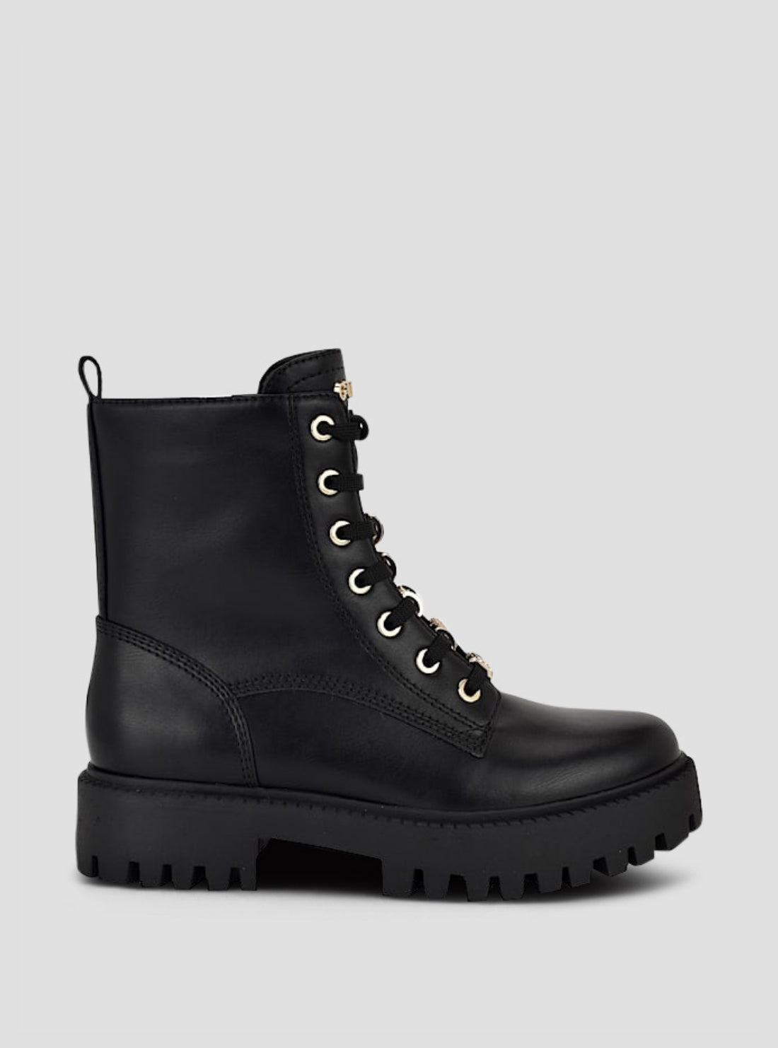 GUESS Womens Black Fionaa Ankle Boots FIONAA Front View