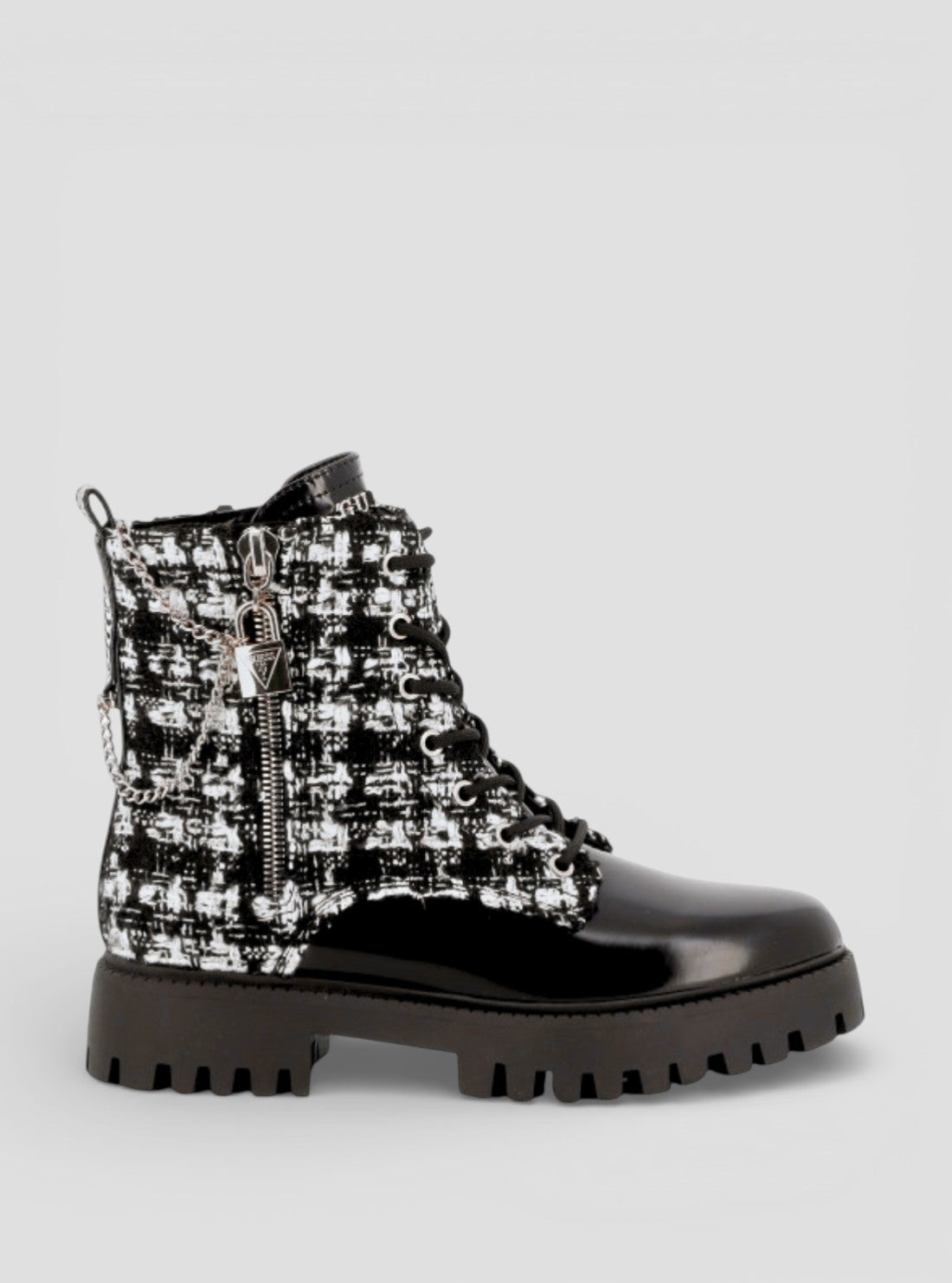 GUESS Womens Black Fiorelo2 Ankle Boots FIORELO2 Side View