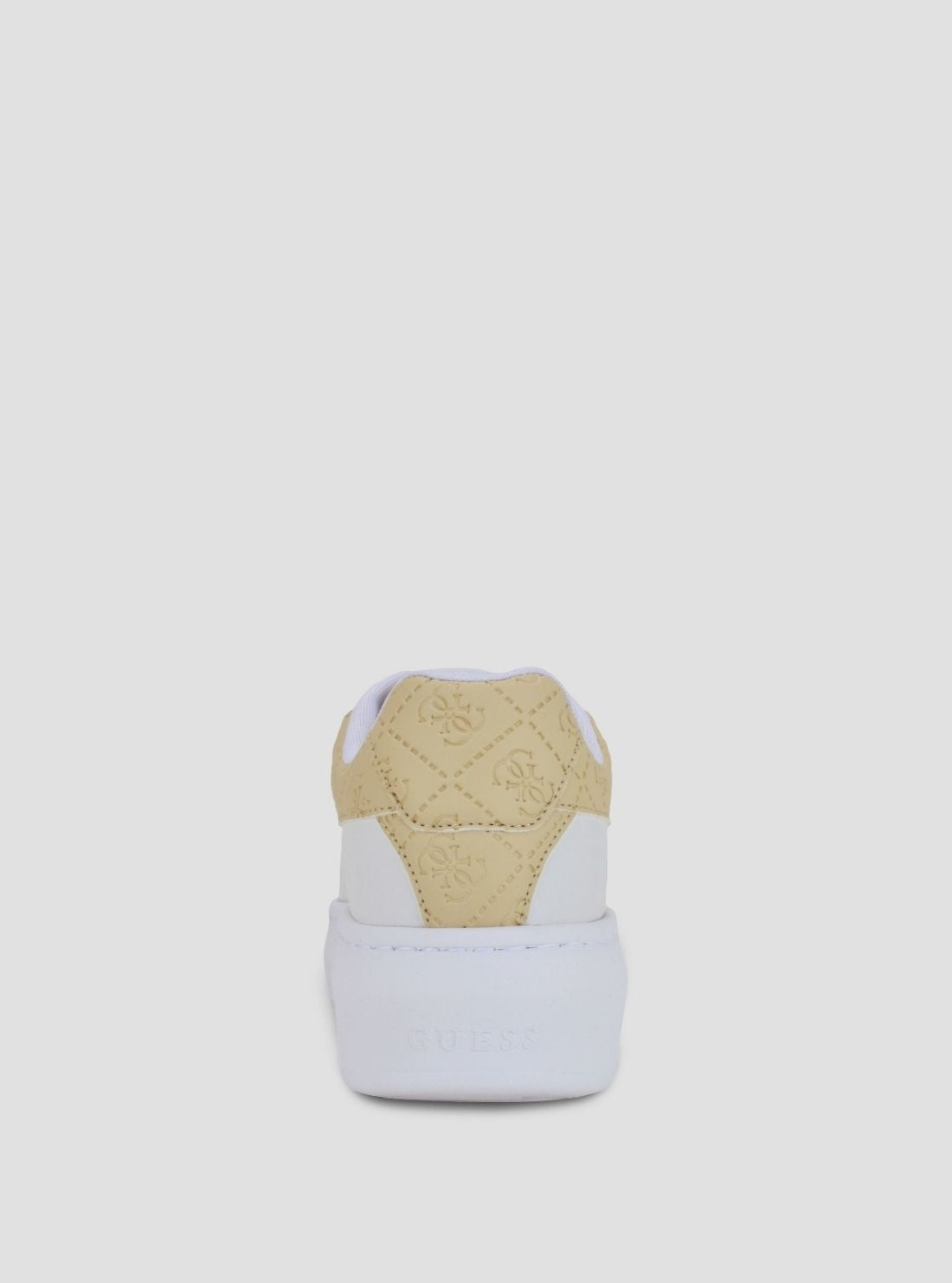 GUESS Womens White Fireup Sneakers FIREUP Back View