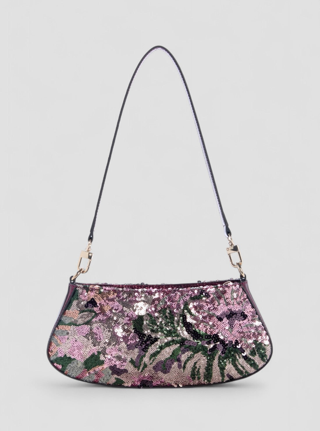 GUESS Womens Amethyst Multi Elsie Shoulder Bag FS965017 Back View