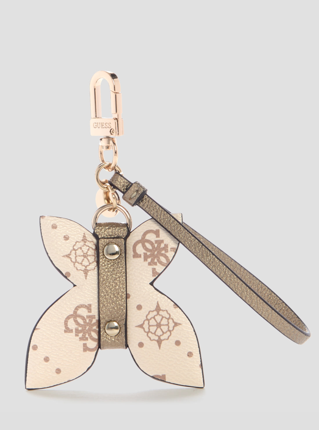 GUESS Accessories Vanilla Logo Butterfly Animal Charm G9893103 Back View