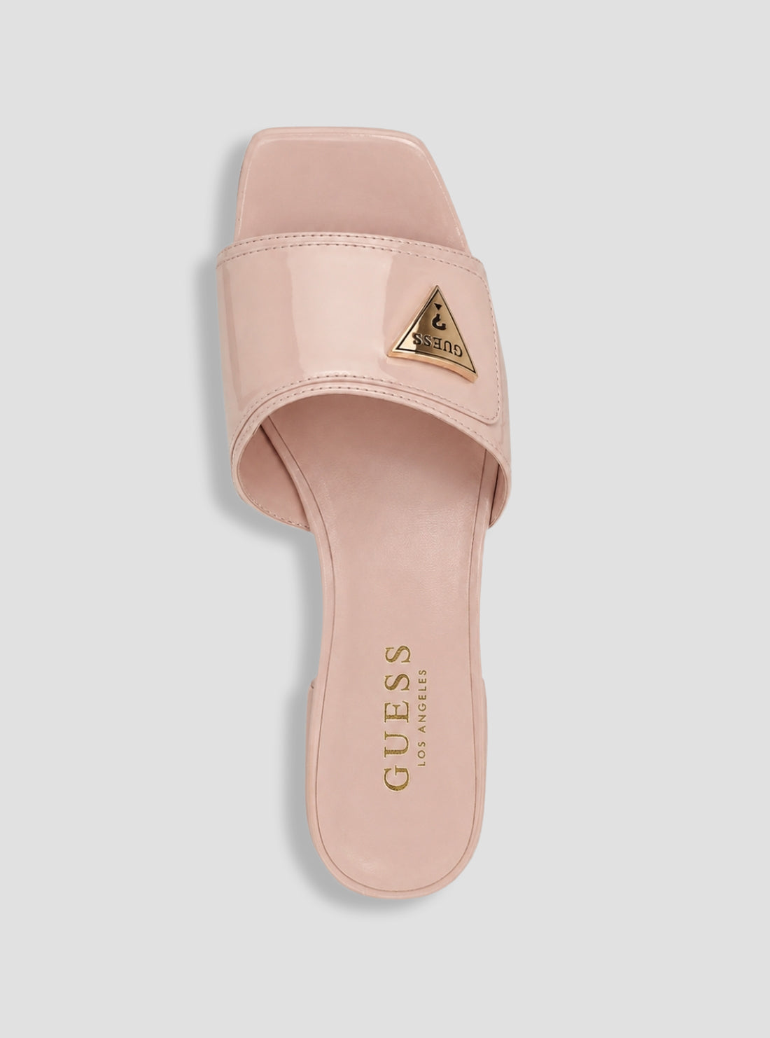 GUESS Womens Pink Galynn Slide Sandals GALYNN Top View