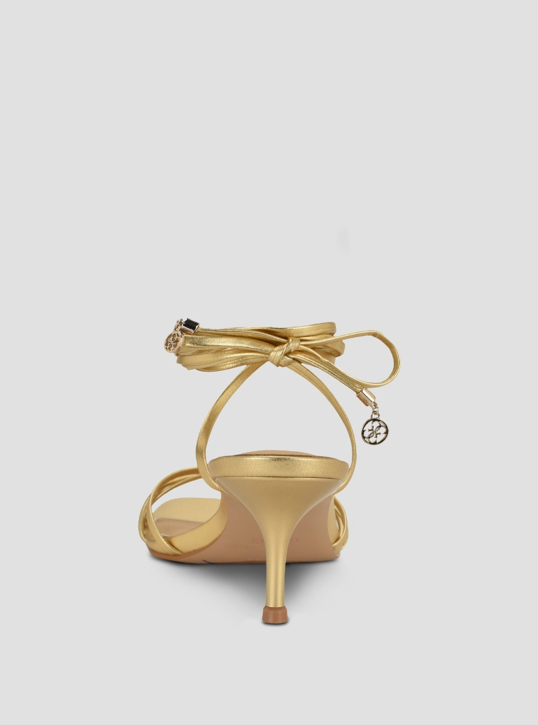 GUESS Footwear Gold Garsie Heels GARSIE Back View