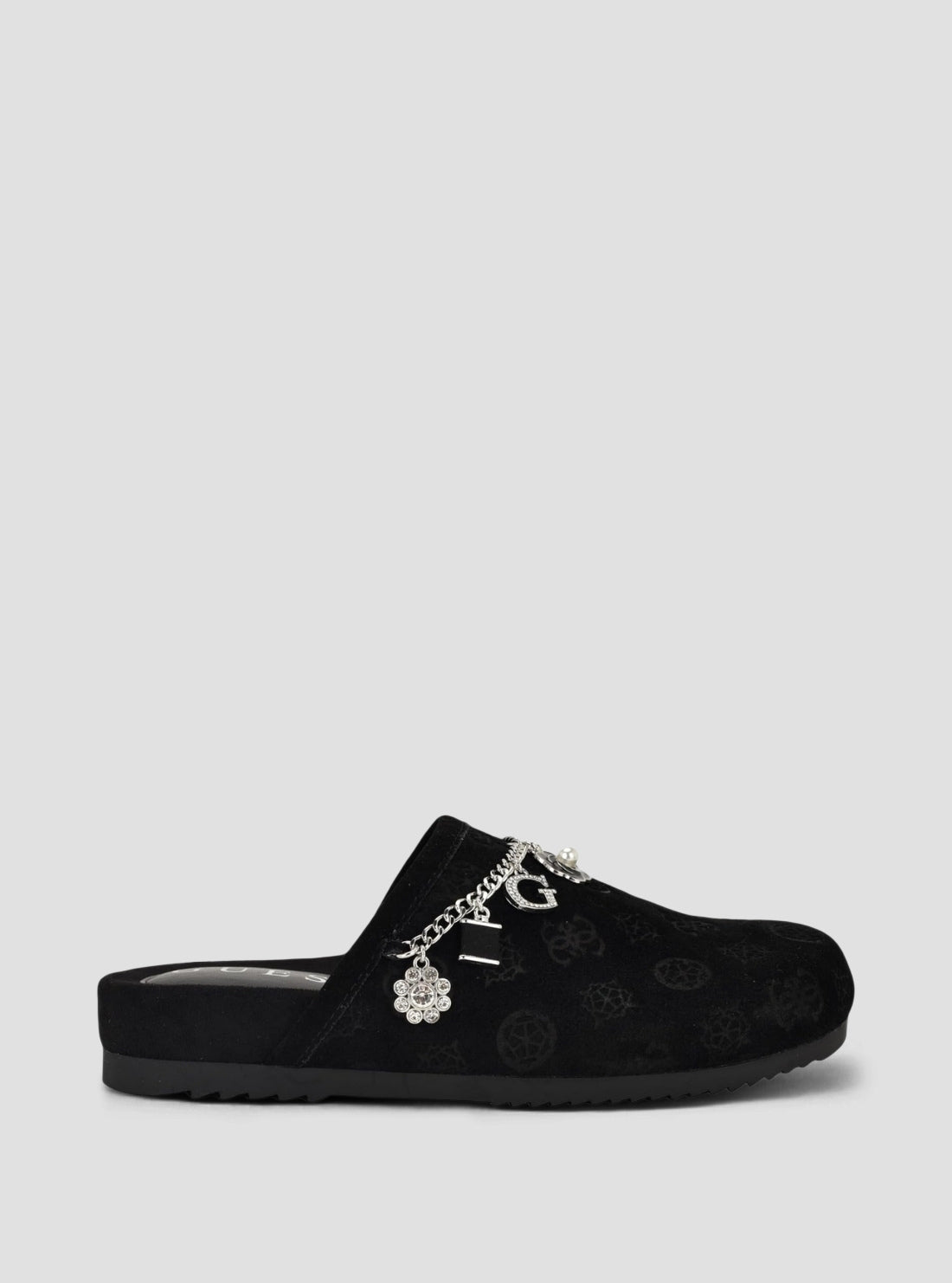 GUESS Womens Black Gavyn Casual Slides GAVYN Side View