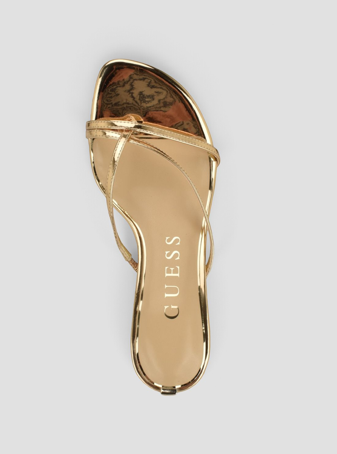 GUESS Footwear Gold Gazey Heels GAZEY Top View