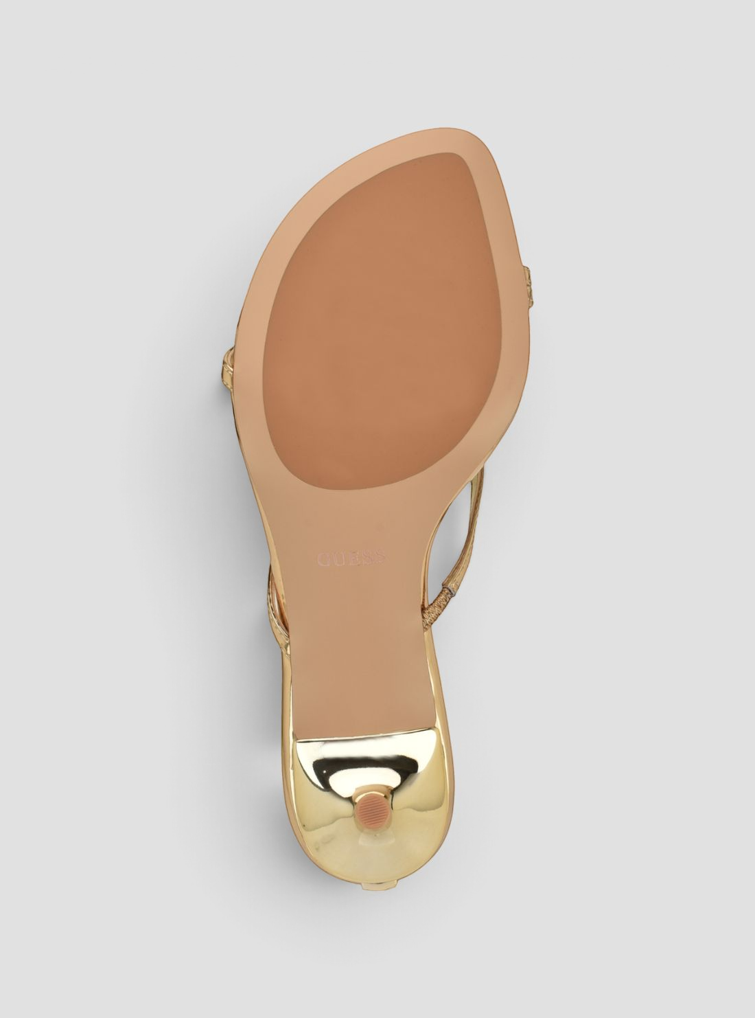 GUESS Footwear Gold Gazey Heels GAZEY Bottom View
