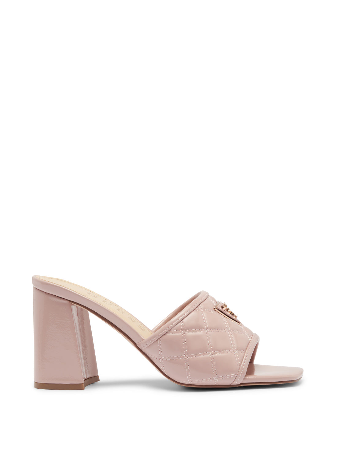 GUESS Beige Gelina Block Heels side view
