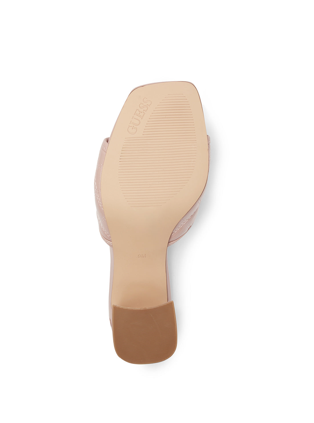 GUESS Beige Gelina Block Heels sole view
