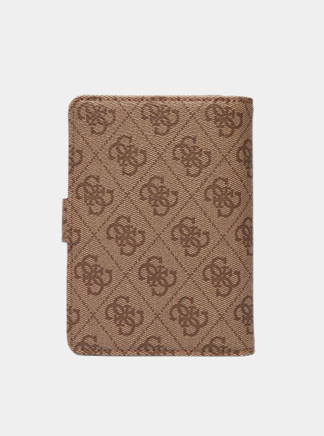 GUESS Accessories Brown Logo Passport Case Keyring Gift Set GFBOXWP5402 Back View