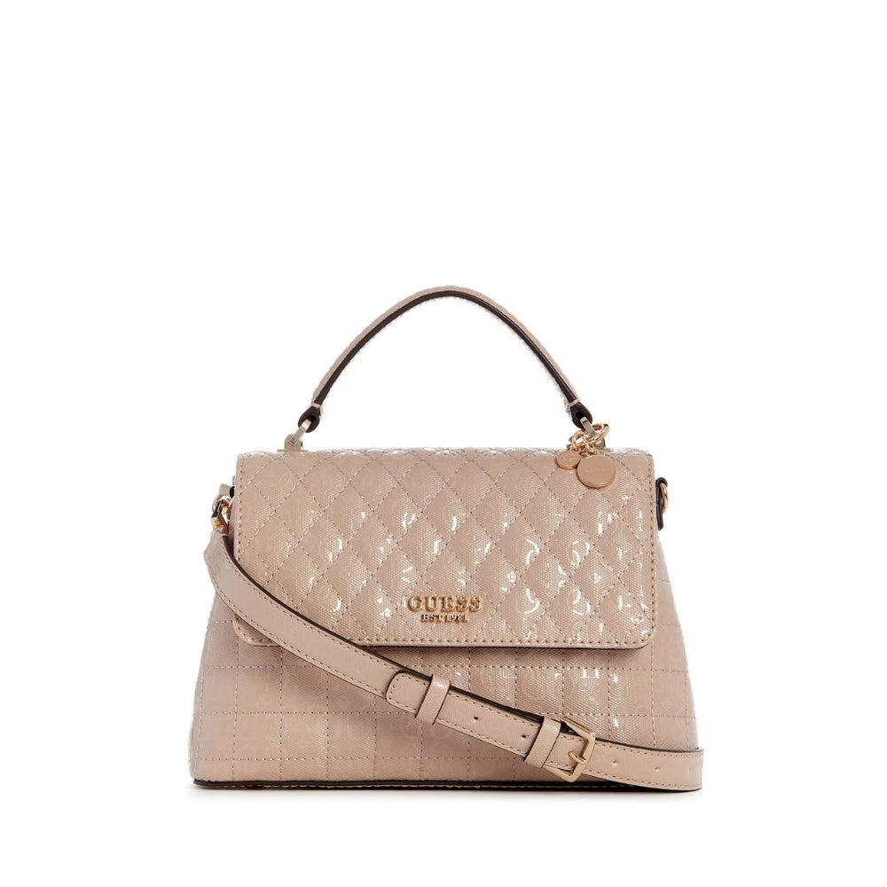 Brown Yarmilla Top Handle Flap Bag