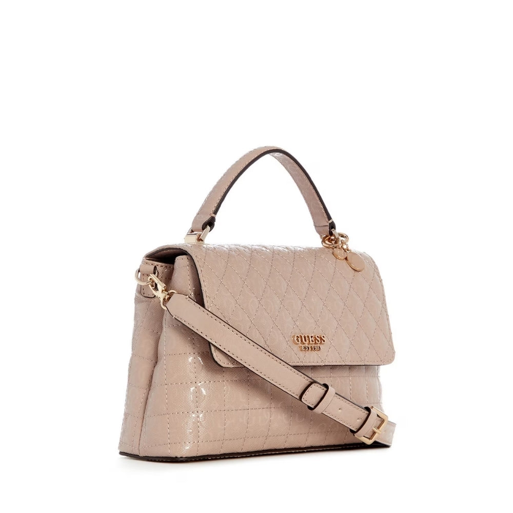 Brown Yarmilla Top Handle Flap Bag