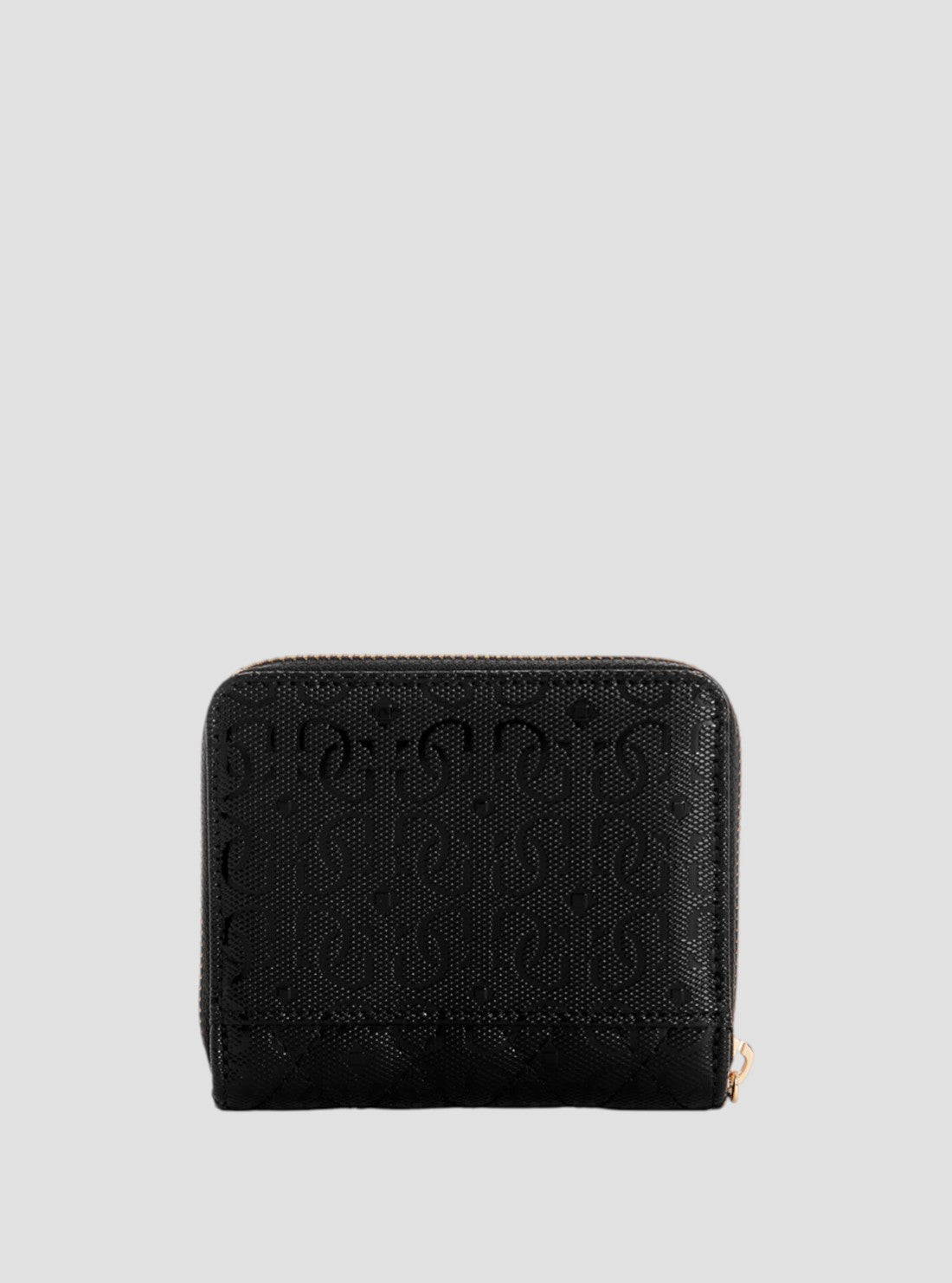 GUESS Womens Black Logo Yarmilla Small Zip Wallet GG932237 Back View
