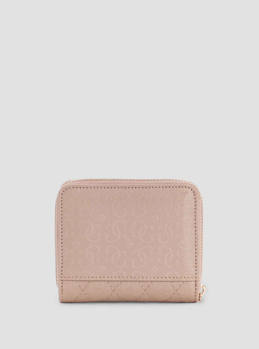 GUESS Womens Taupe Logo Yarmilla Small Zip Wallet GG932237 Back View
