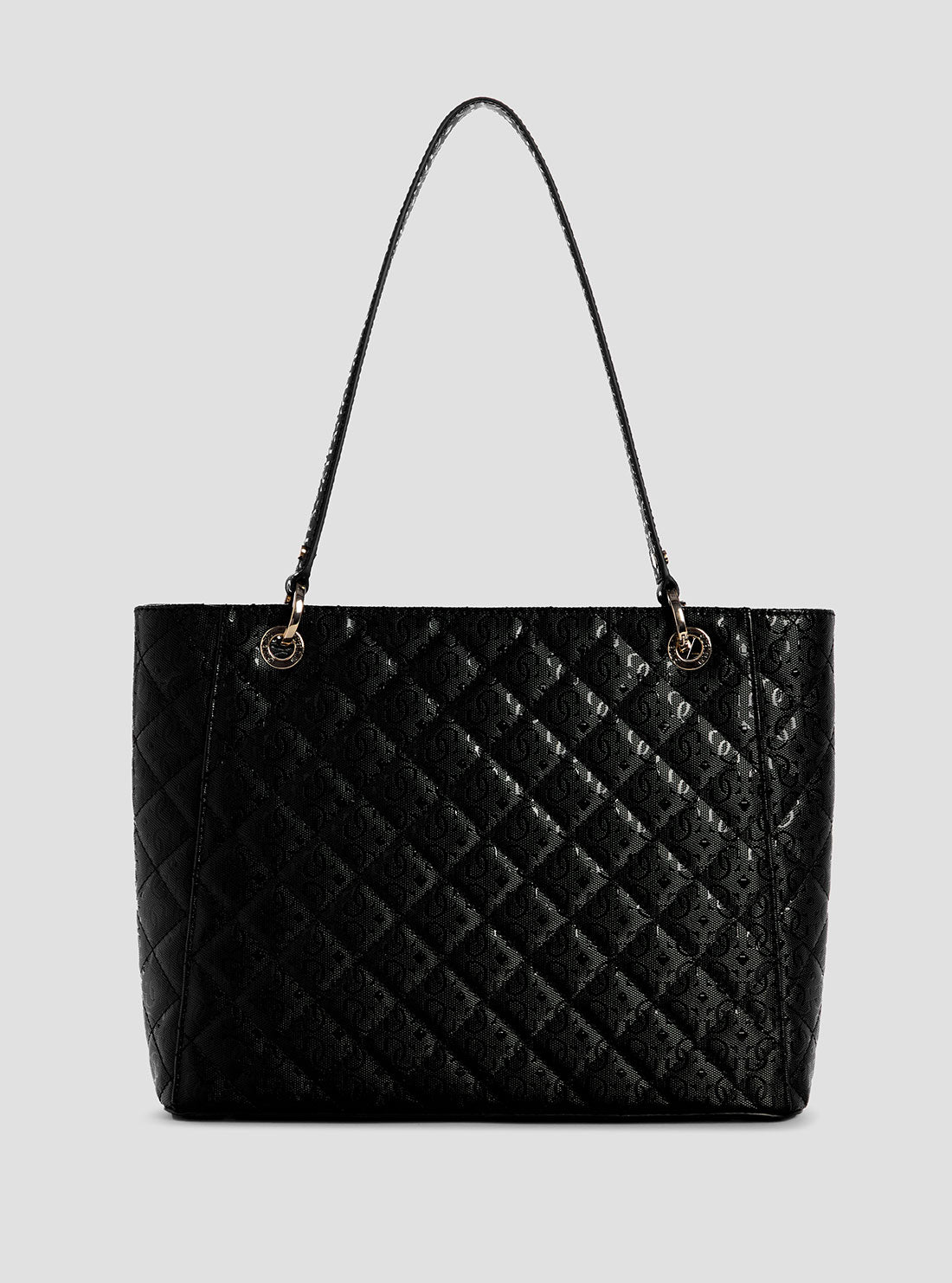 GUESS Women's Black Bessey Noel Tote Bag GG952225 Back View