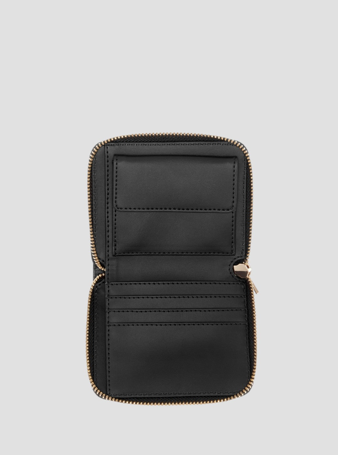 GUESS Accessories Black Logo Betula Small Zip Around Wallet GG9626137 Inside View