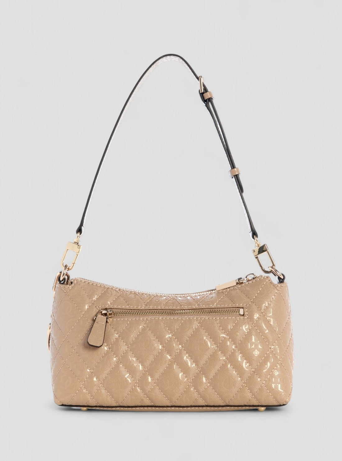 GUESS Womens Beige Logo Isemay Shoulder Bag GG962818 Back View