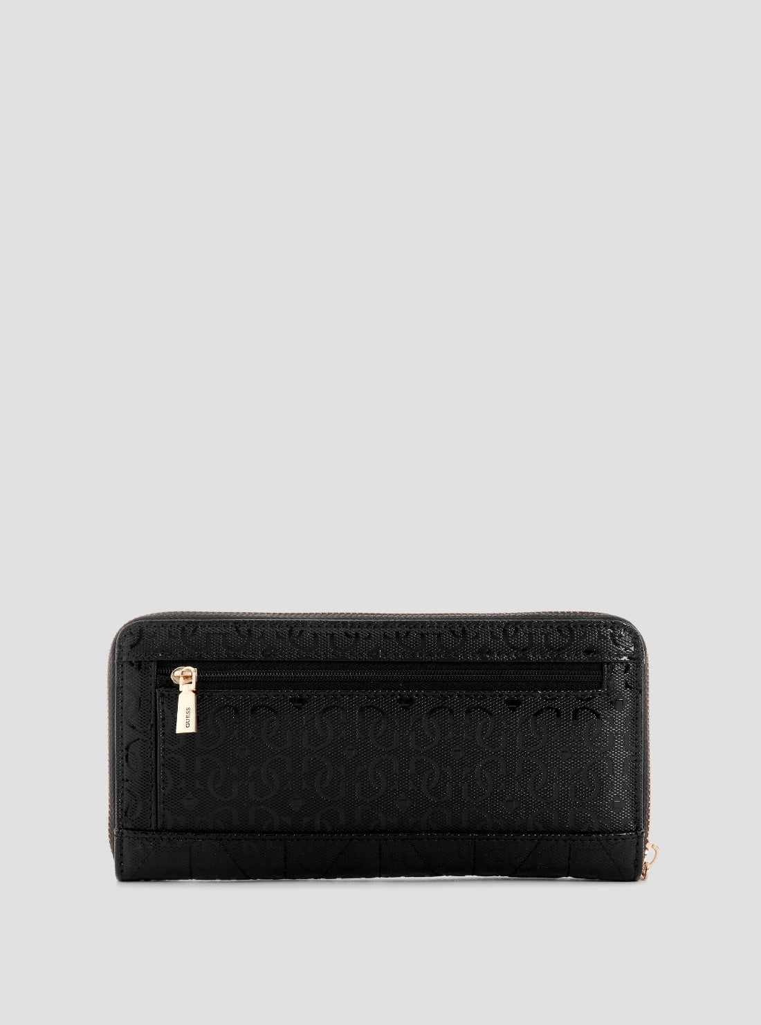 GUESS Womens Black Aldina Large Zip Around Wallet GG9663146 Back View