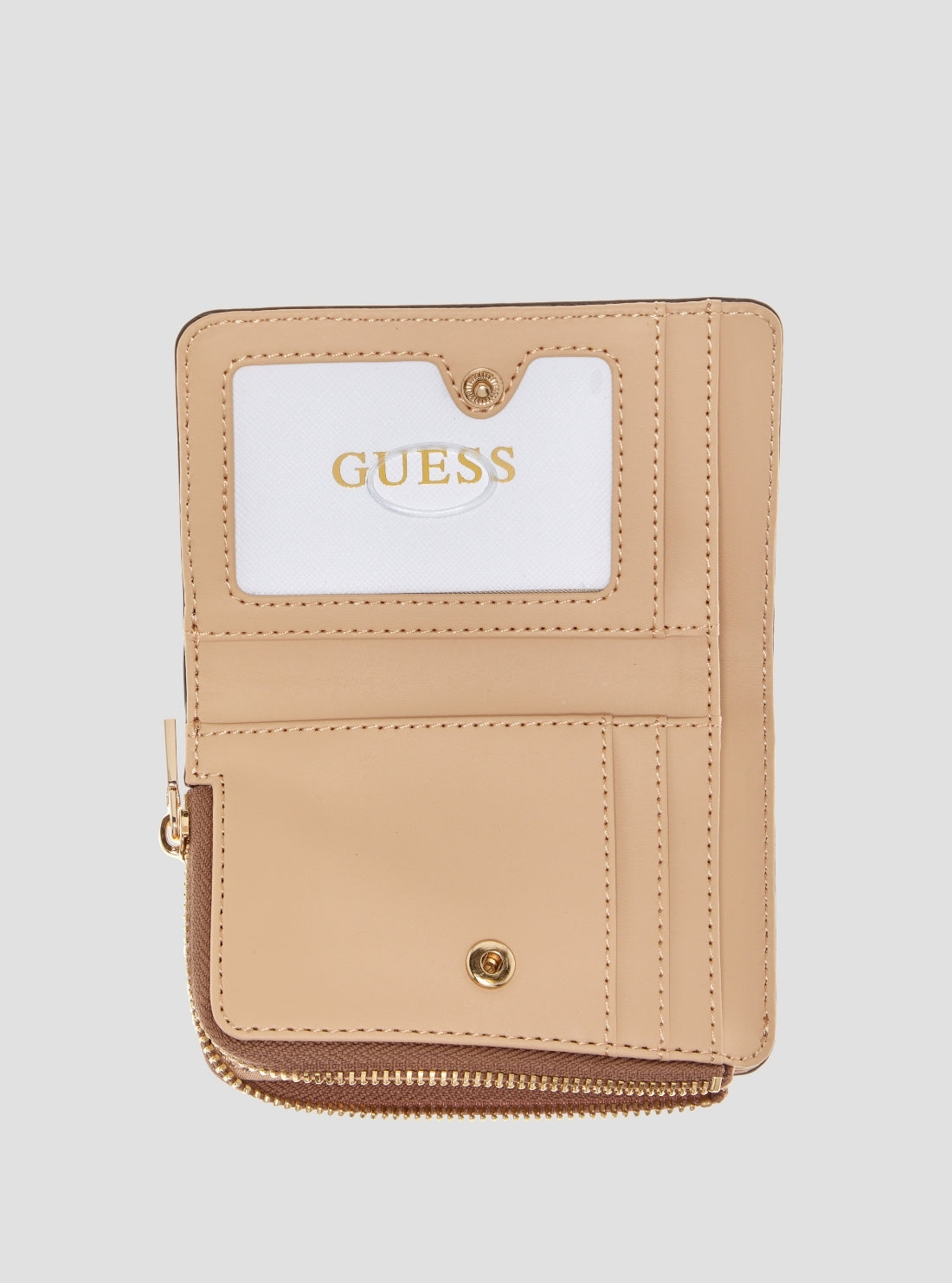 GUESS Womens Light Blue Stacey Zip Around Card Case GG9741156 Inside View