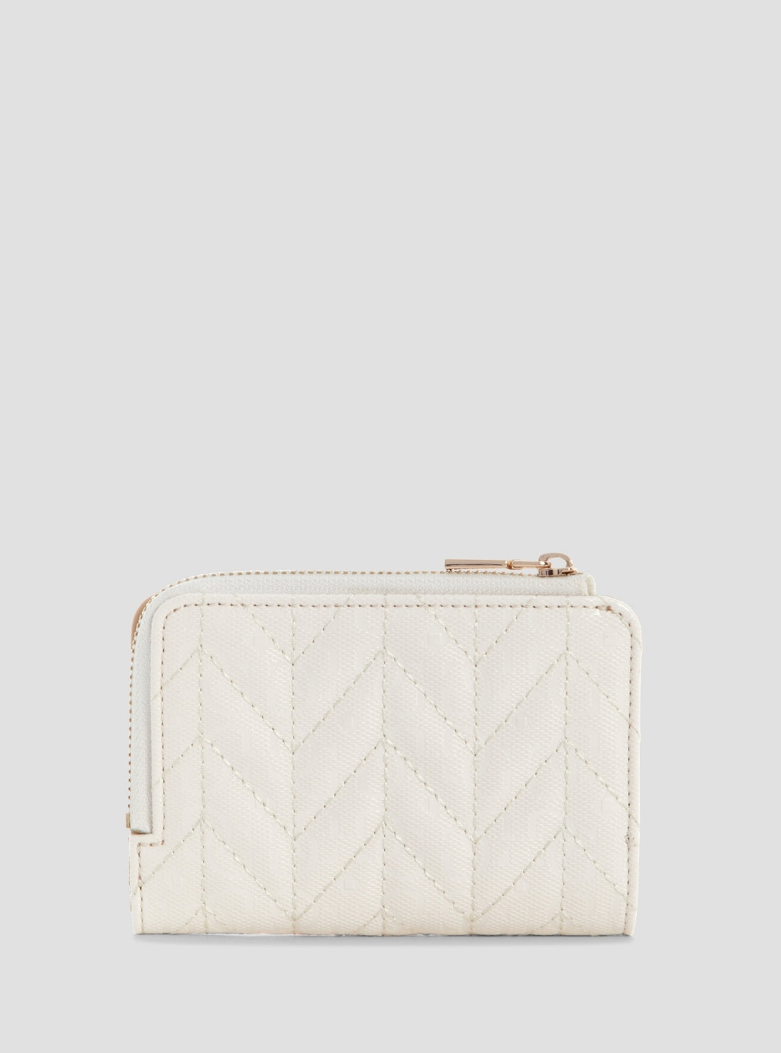 GUESS Womens Off-White Stacey Zip Around Card Case GG9741156 Back View