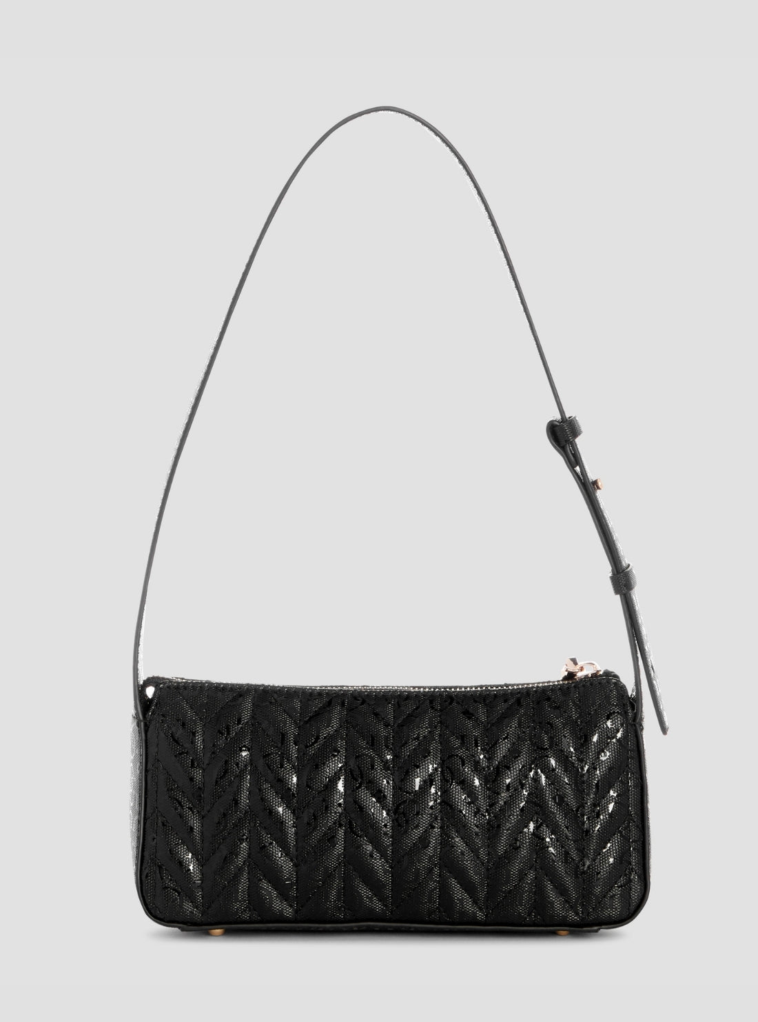 GUESS Womens Black Stacey Mini Shoulder Bag GG974172 Back View