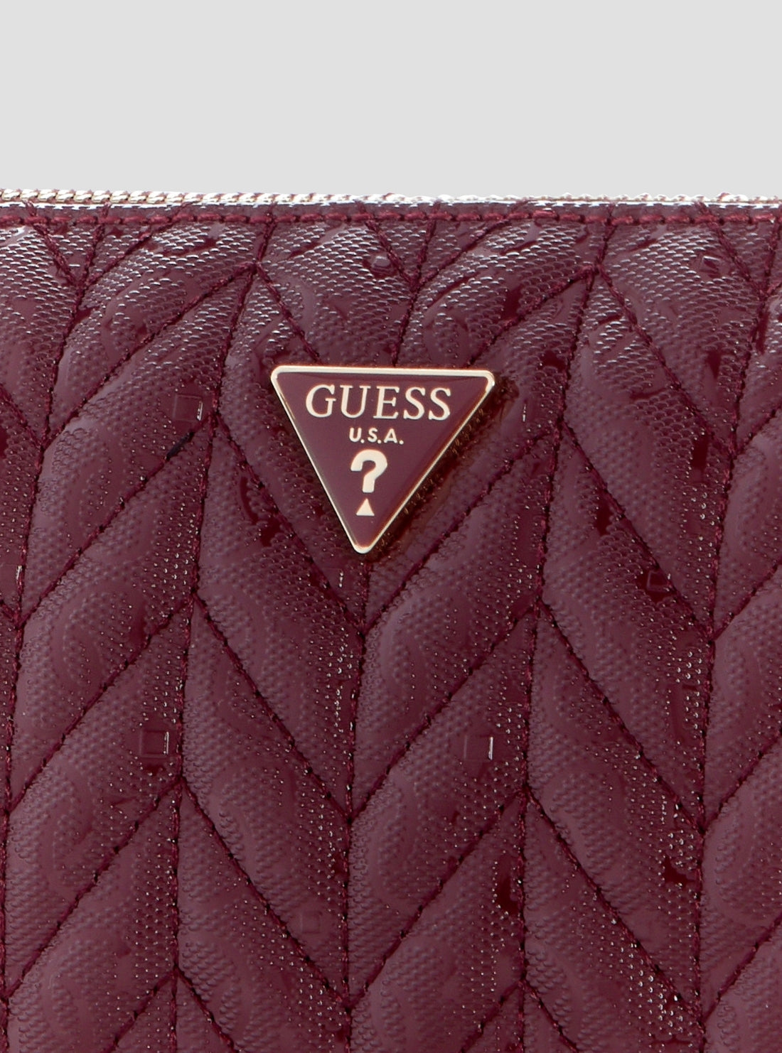GUESS Womens Red Stacey Mini Shoulder Bag GG974172 Detail View2