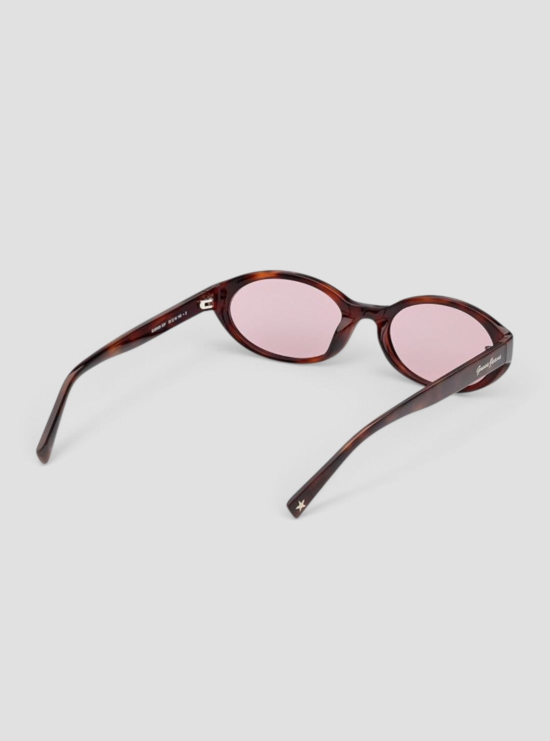 GUESS Accessories Dark Havana Oval Sunglasses GJ0000952Y Back Side View