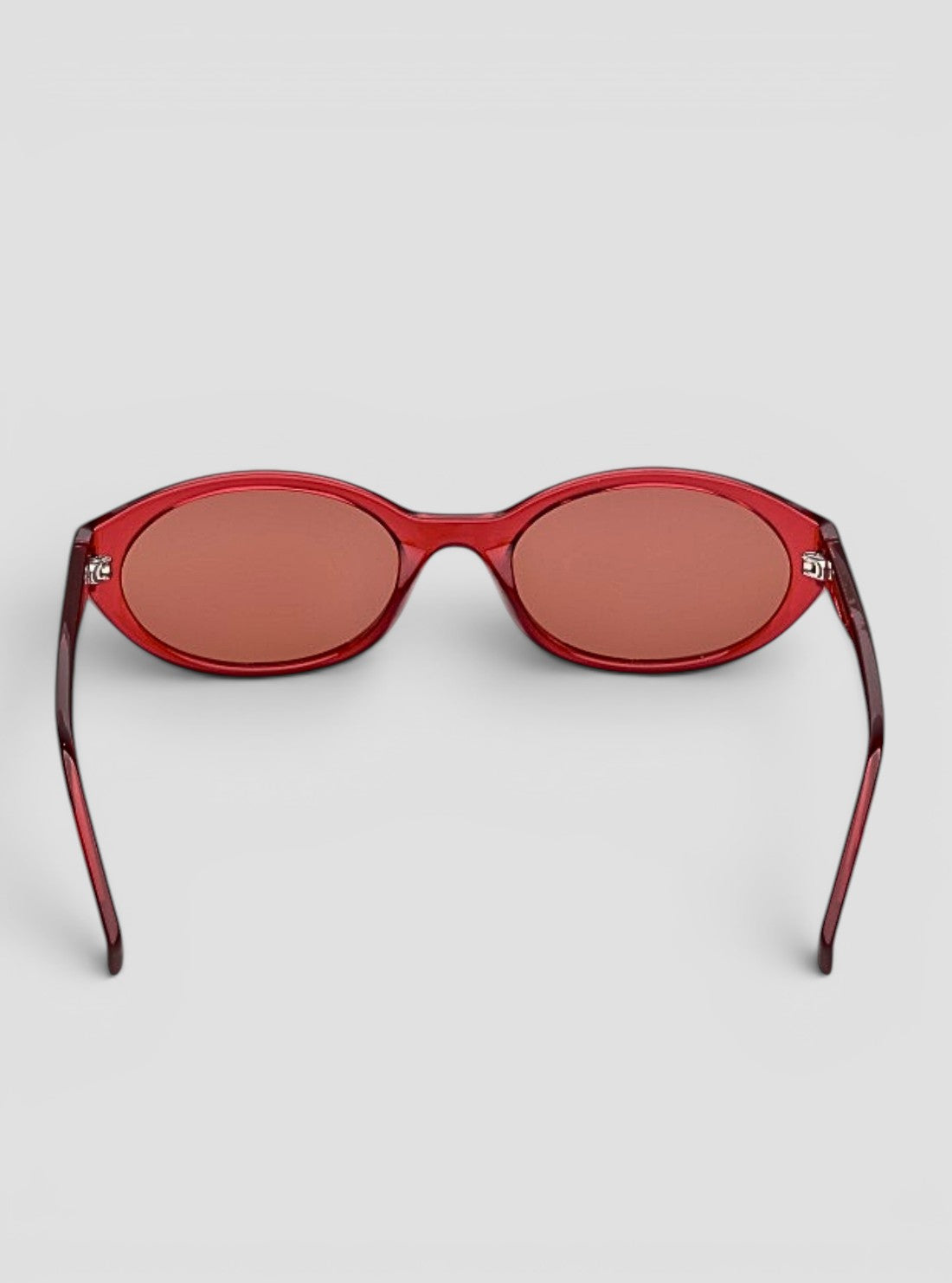 GUESS Sunglasses Shiny Red Oval Sunglasses GJ00009 Back View