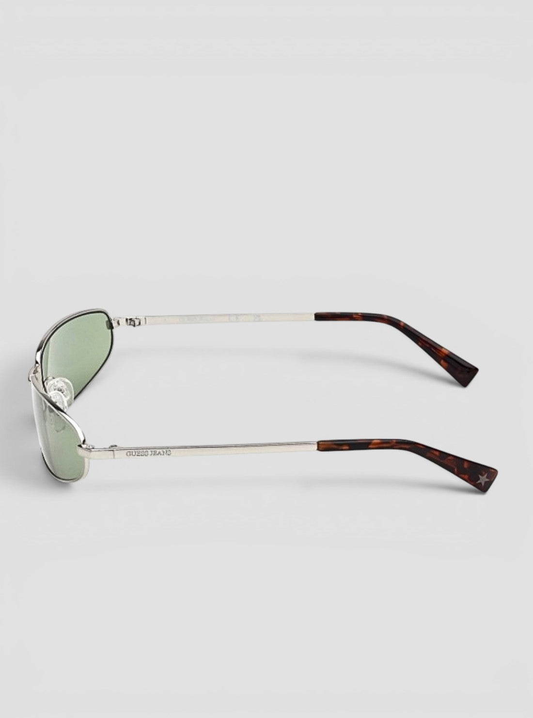 GUESS Accessories Gunmetal Green Rectangular Sunglasses GJ0001008N Side View