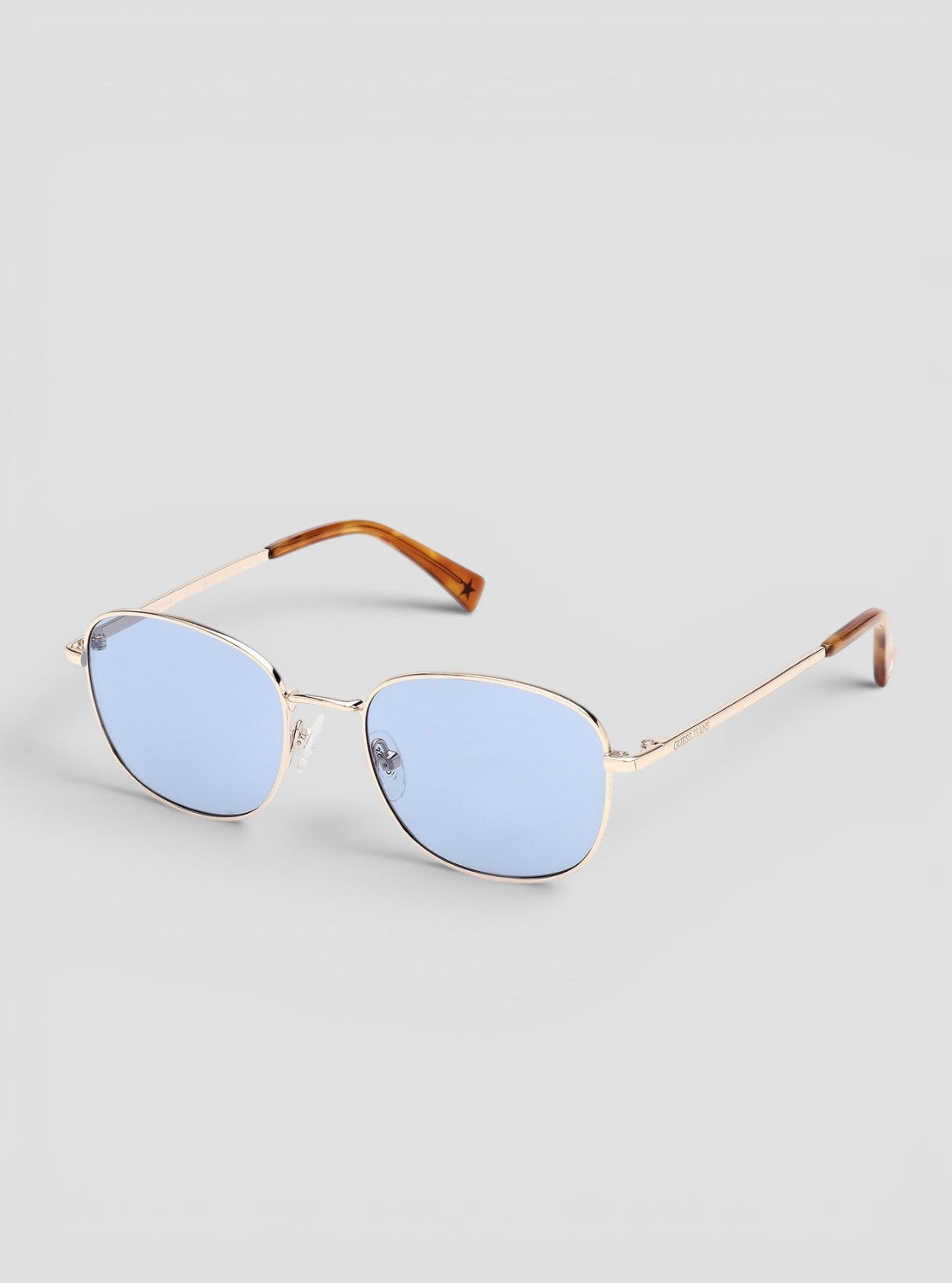 GUESS Sunglasses Blue Metal Round Sunglasses GJ0001132V Side View