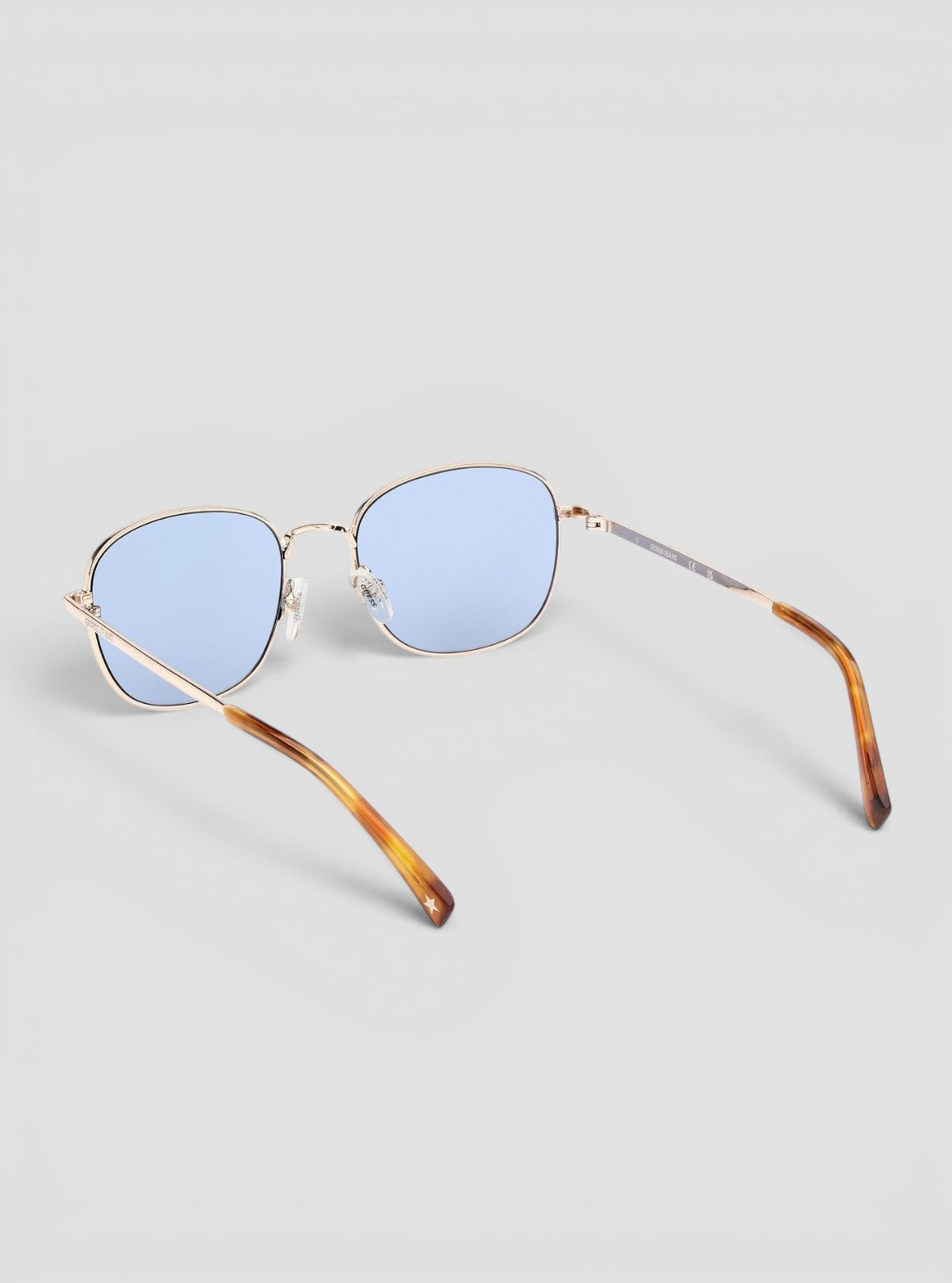 GUESS Sunglasses Blue Metal Round Sunglasses GJ0001132V Back Side View2