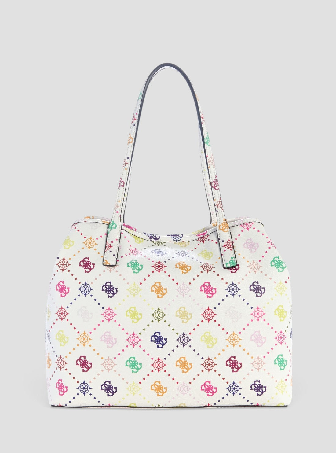 GUESS Handbags White Logo Emelie 2 In 1 Tote Bag GM992823 Back View