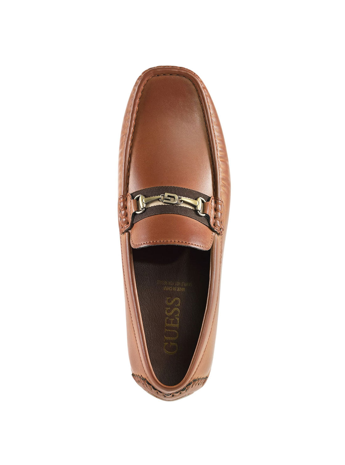 GUESS Brown Aarav Loafers top view